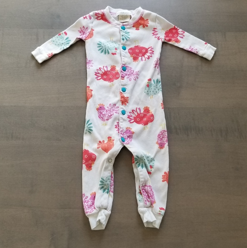 Green Cotton baby sleeper